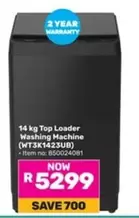 14 kg Top Loader Washing Machine (WT3K1423UB)