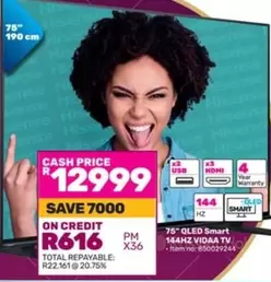 Hisense - QLED Smart 144HZ VIDAA TV