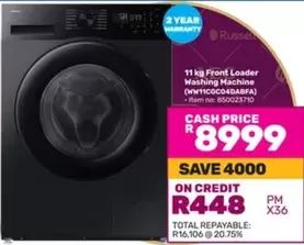 Total - 11 kg Front Loader Washing Machine (WW11COC04DABFA)