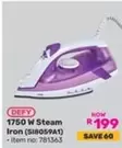 Defy - 1750 W Steam Iron (S18059A1)