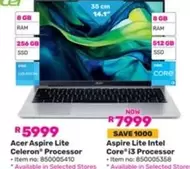 Acer - Aspire Lite Celeron® Processor, Aspire Lite Intel Core i3 Processor