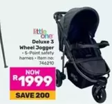 Deluxe -  3 Wheel Jogger