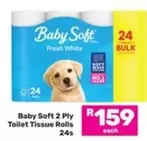Baby Soft - 2 Ply Toilet Tissue Rolls