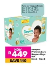 Pampers - Premium Care Nappies Mega Box