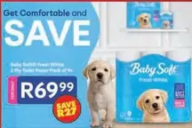 Baby Soft - Fresh White 2 Py Toilet Paper Pack of 9