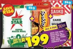 Spekko - Maize Meal, Cake Wheat Flour, Long Grain Parboiled Rice