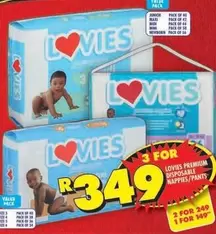 Lovies - Premium Disposable Nappies/Pants