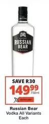 Russian Bear - Vodka All Variants