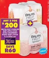 Apple - SPARKLING RUBY APPLE/LITCHI SECHE/STRAWBERRY ROUGE SPIRIT COOLER