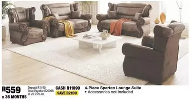 Total - 4-Piece Spartan Lounge Suite