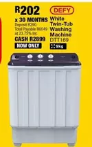 Defy - Twin-Tub Washing Machine DTT169