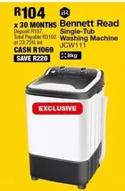 Total - Single-Tub Washing Machine JCW111