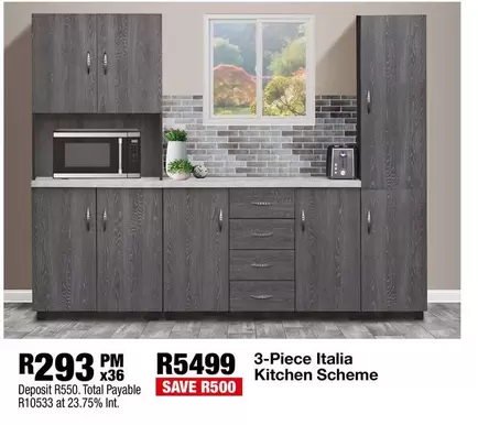 Total - 3-Piece Italia Kitchen Scheme