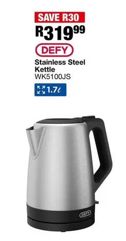 Defy - Stainless Steel Kettle WK5100JS