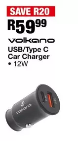 Volkano - USB/Type C Car Charger