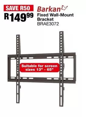 Fixed Wall-Mount Bracket BRAE3072