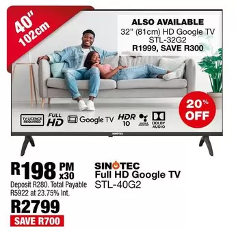 Sinotec - Full HD Google TV STL-40G2