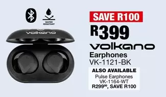 Volkano - Earphones VK-1121-BK