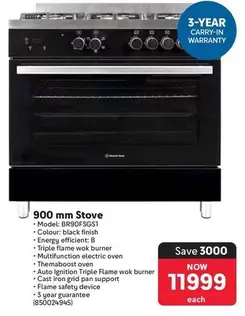 Finish - 900 mm Stove