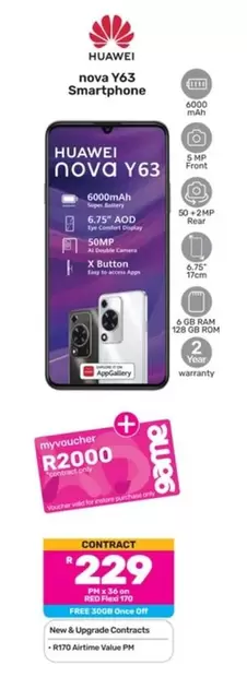Huawei - nova Y63 Smartphone