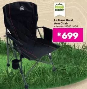 Camp Master - La Mans Hard Arm Chair