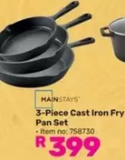 Pan - 3-Piece Cast Iron Fry  Set