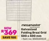 Megamaster - Folding Braai Grid