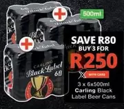 Carling - Black Label Beer Cans