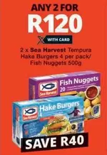 sea harvest - Hake Burgers, Fish Nuggets
