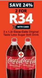 Coca cola - Coca-Cola Original Taste Less Sugar Soft Drink