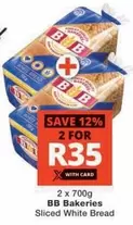 BB - Bakeries Sliced White Bread