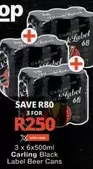 Carling - Black Label Beer Cans