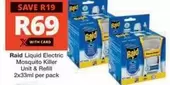 Raid - Liquid Electric Mosquito Killer Unit & Refill