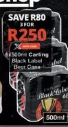 Carling - Black Label Beer Cans