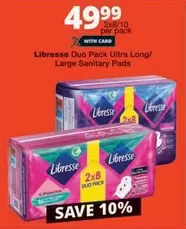 Libresse - Duo Pack Ultra Long/ Large Sanitary Pads