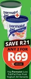 Parmalat - Low Fat/Fat Free Fruit Yoghurt All Variants