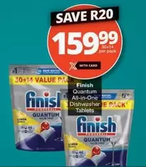 Finish - Quantum All-in-One Dishwasher Tablets