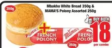 Mama's - White Bread & Polony Assorted