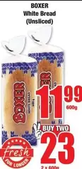 Boxer - White Bread (Unsliced)
