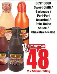 Sweet Chilli / Barbeque / Peri-Peri Assorted / Pele-Naise Sauce / Chakalaka-Naise