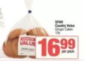 Spar - Country Value Ginger Cakes