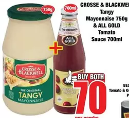 Crosse & Blackwell - Tangy Mayonnaise & ALL GOLD Tomato Sauce