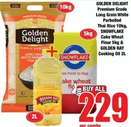 Golden Delight - Long Grain White Parboiled Thai Rice, Cake Wheat Flour & Cooking Oil