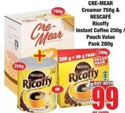Ricoffy - CRE-MEAR Creamer & NESCAFÉ  Instant Coffee