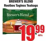 Rooibos Tagless Teabags