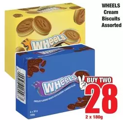 Wheels Cream Biscuits Assorted
