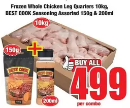 Frozen - Whole Chicken Leg Quarters