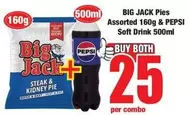 pepsi - BIG JACK Pies, PEPSI Soft Drink