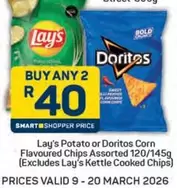 doritos - Potato or Doritos Corn Flavoured Chips Assorted