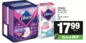 Libresse - Maxi Pads or Panty Liners